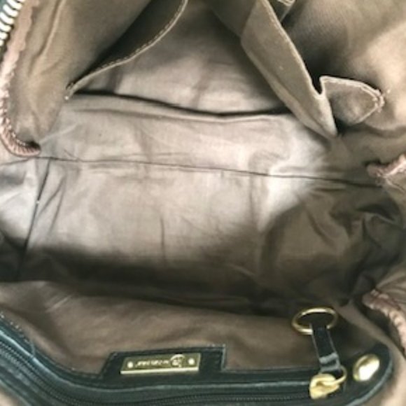 Linea Pelle Gold Stud Leather Bag - Picture 10 of 10